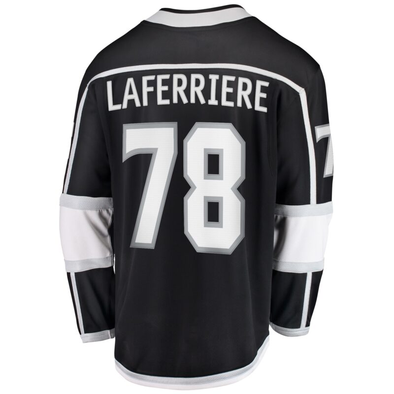 Alex Laferriere Los Angeles Kings Home Premier Breakaway Player Jersey - Black - Image 3