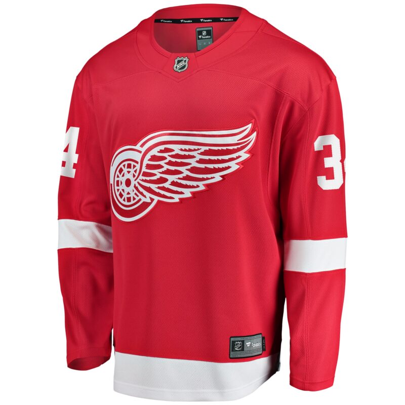 Alex Lyon Detroit Red Wings Home Breakaway Jersey - Red - Image 2