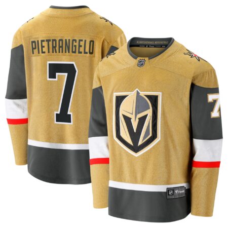 Alex Pietrangelo Vegas Golden Knights Home Breakaway Jersey - Gold
