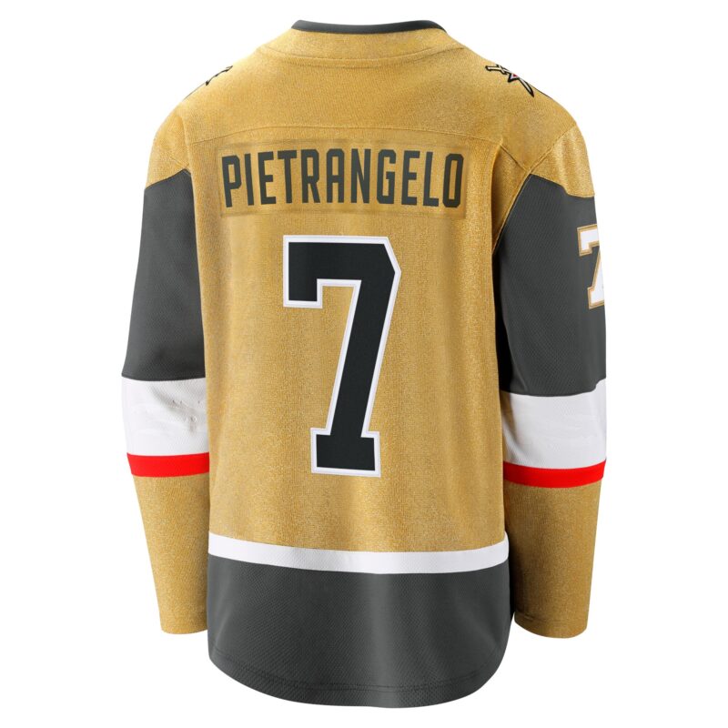 Alex Pietrangelo Vegas Golden Knights Home Breakaway Jersey - Gold - Image 3