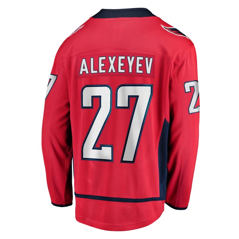 Alexander Alexeyev Washington Capitals Home Breakaway Jersey - Red - Image 3