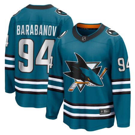 Alexander Barabanov San Jose Sharks Home Breakaway Player Jersey - Teal