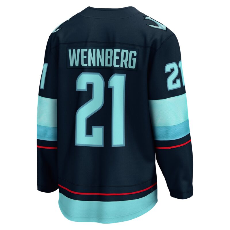 Alexander Wennberg Seattle Kraken Home Breakaway Player Jersey - Navy - Image 3