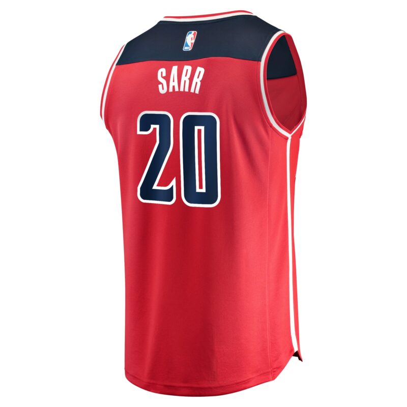 Alexandre Sarr Washington Wizards Fast Break Player Jersey - Icon Edition - Red - Image 3