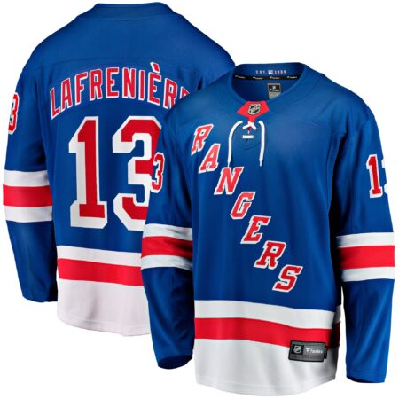 Alexis Lafreniere New York Rangers Home Breakaway Jersey - Blue