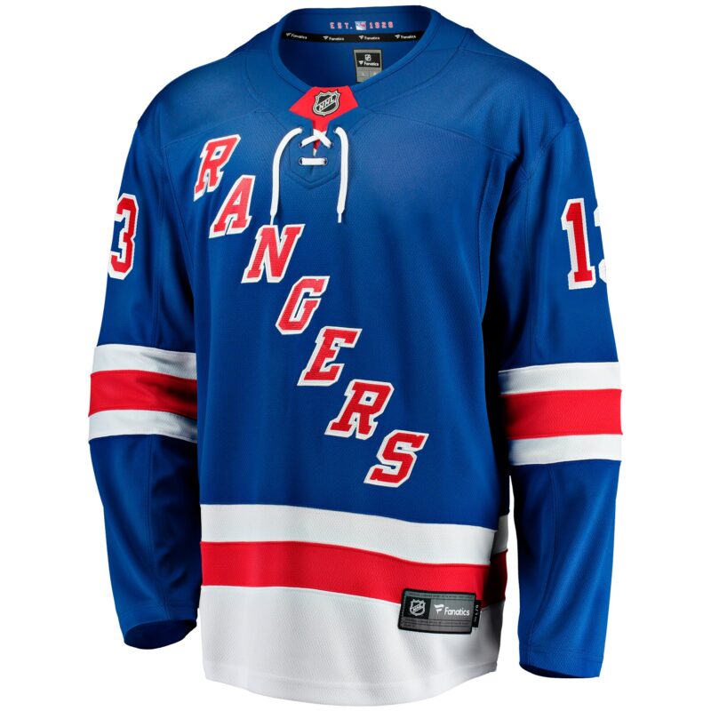 Alexis Lafreniere New York Rangers Home Breakaway Jersey - Blue - Image 2