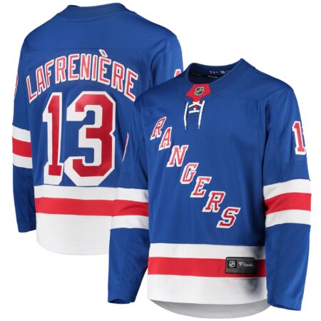 Alexis Lafrenière New York Rangers Premier Breakaway Player Jersey - Blue