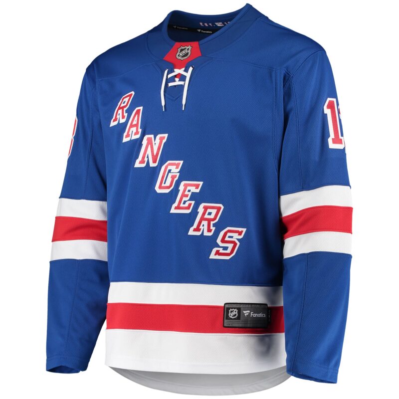 Alexis Lafrenière New York Rangers Premier Breakaway Player Jersey - Blue - Image 2