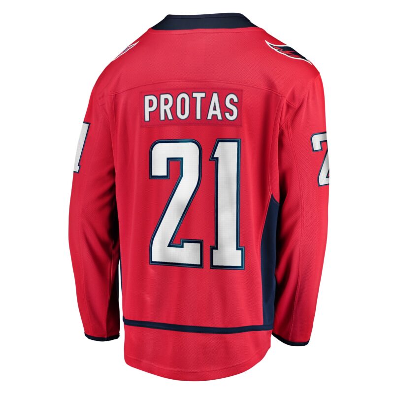 Aliaksei Protas Washington Capitals Home Breakaway Jersey - Red - Image 3