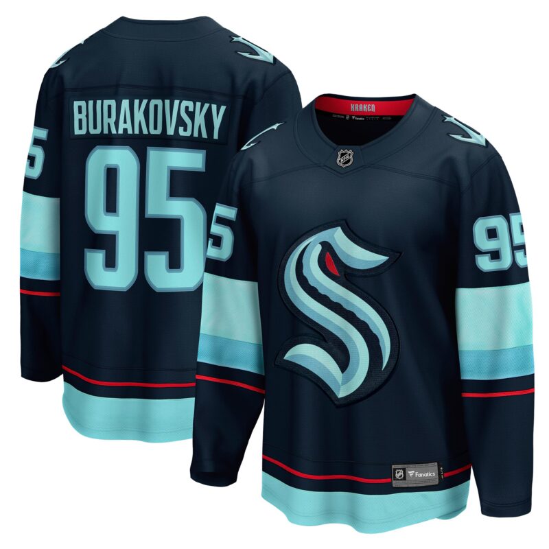 Andre Burakovsky Seattle Kraken Home Breakaway Player Jersey - Deep Sea Blue