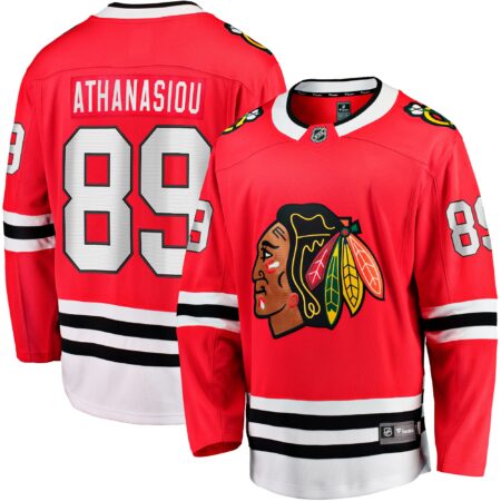 Andreas Athanasiou Chicago Blackhawks Home Breakaway Jersey - Red