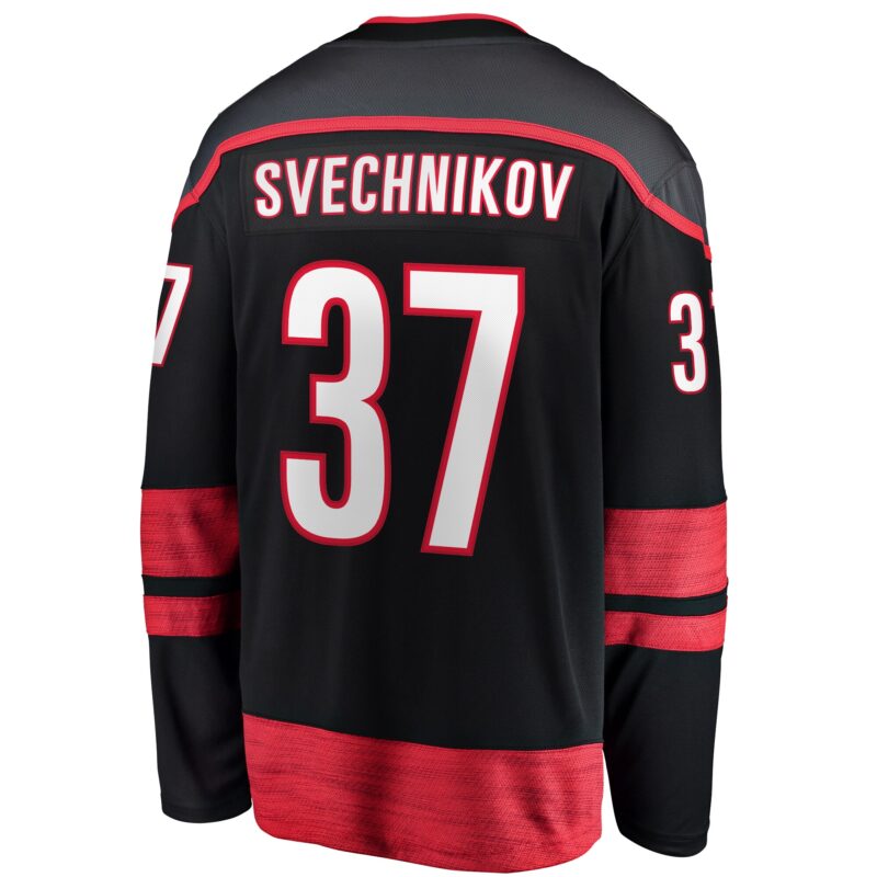 Andrei Svechnikov Carolina Hurricanes Home Breakaway Jersey - Black - Image 3