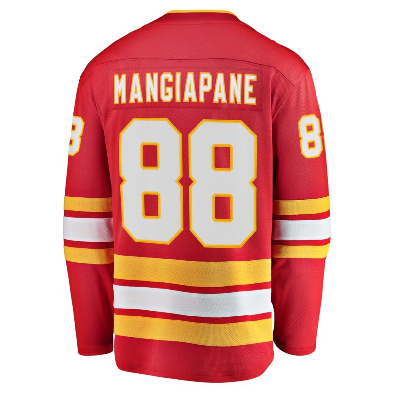 Andrew Mangiapane Calgary Flames Home Breakaway Player Jersey - Red - Image 3