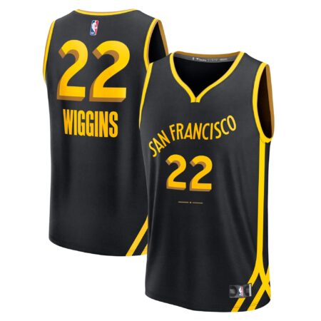 Andrew Wiggins Golden State Warriors Fast Break Jersey - Black - City Edition