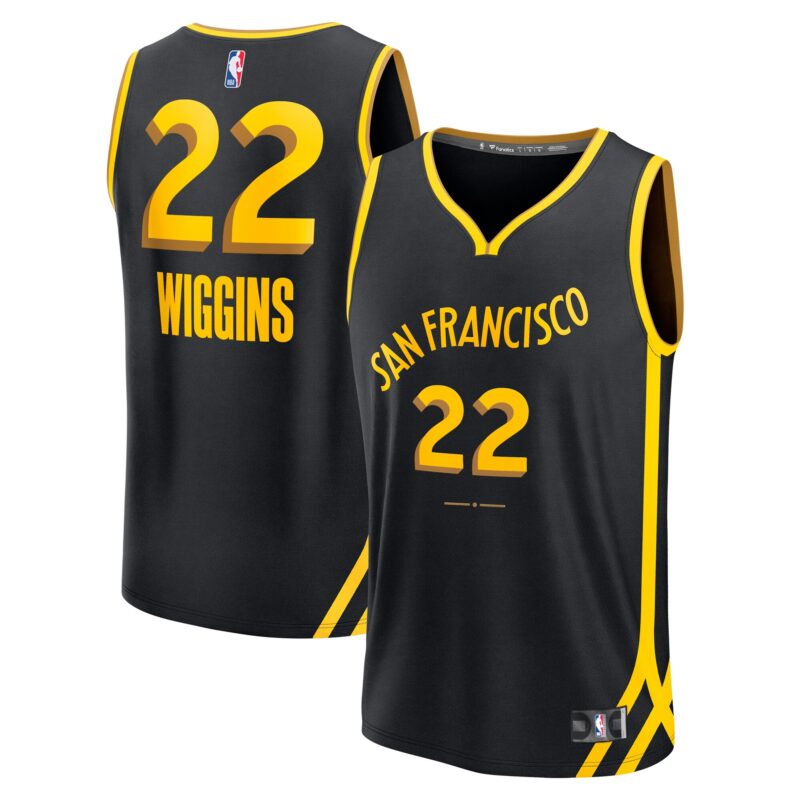 Andrew Wiggins Golden State Warriors Fast Break Jersey - Black - City Edition