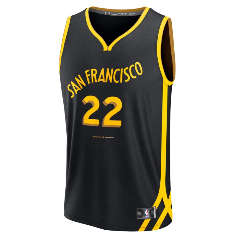 Andrew Wiggins Golden State Warriors Fast Break Jersey - Black - City Edition - Image 2