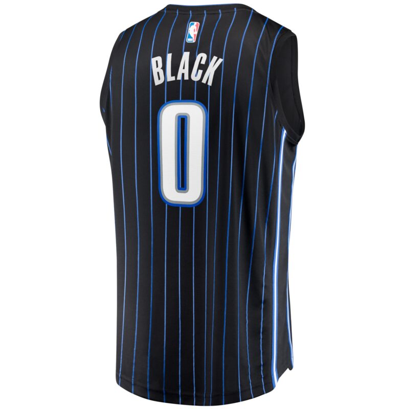 Anthony Black Orlando Magic Fast Break Jersey - Icon Edition - Black - Image 3