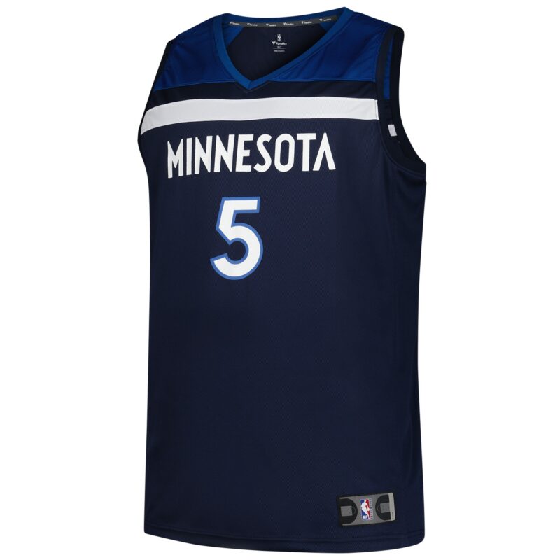 Anthony Edwards Minnesota Timberwolves Big & Tall Fast Break Jersey - Icon Edition - Navy - Image 2