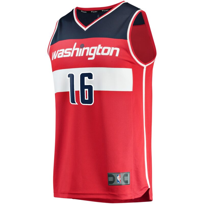 Anthony Gill Washington Wizards Fast Break Jersey - Icon Edition - Red - Image 2