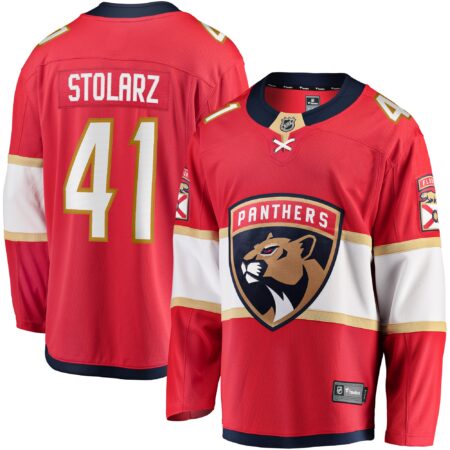 Anthony Stolarz Florida Panthers Home Breakaway Jersey - Red