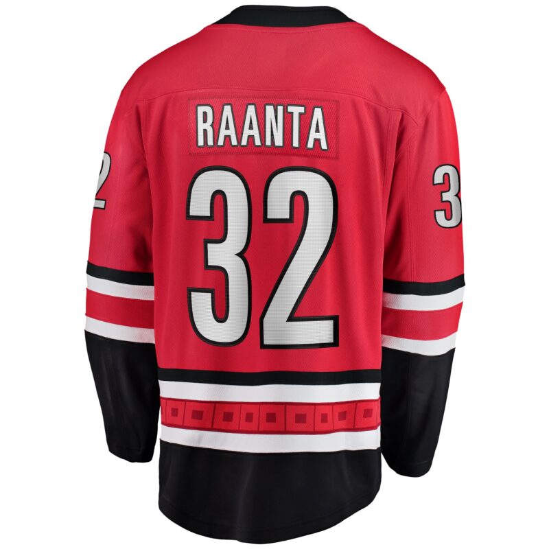 Antti Raanta Carolina Hurricanes Alternate Breakaway Player Jersey - Red - Image 3