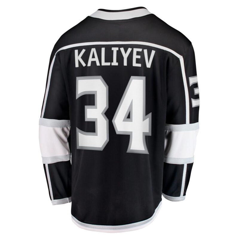 Arthur Kaliyev Los Angeles Kings Home Breakaway Player Jersey - Black - Image 3