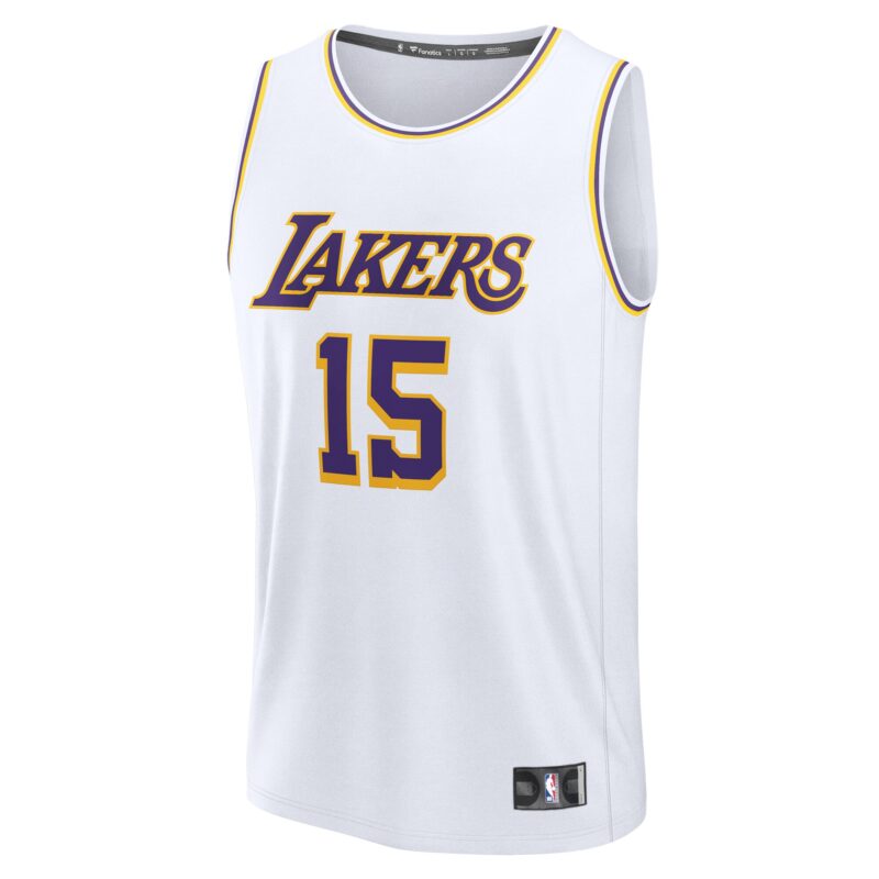 Austin Reaves Los Angeles Lakers Fast Break Player Jersey - Association Edition - White - Image 2