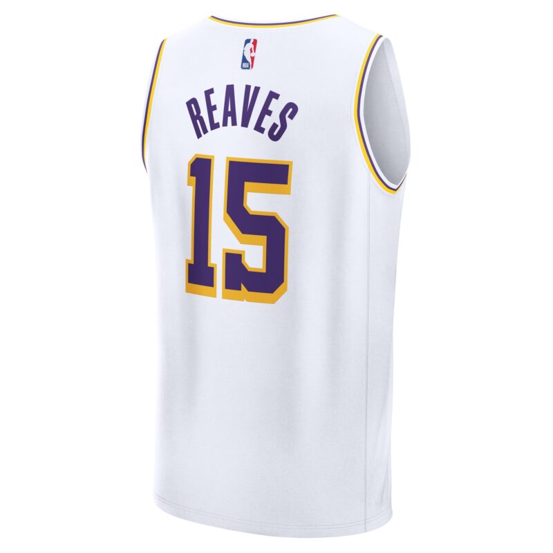 Austin Reaves Los Angeles Lakers Fast Break Player Jersey - Association Edition - White - Image 3
