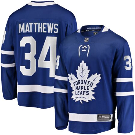 Auston Matthews Toronto Maple Leafs Home Breakaway Jersey - Blue
