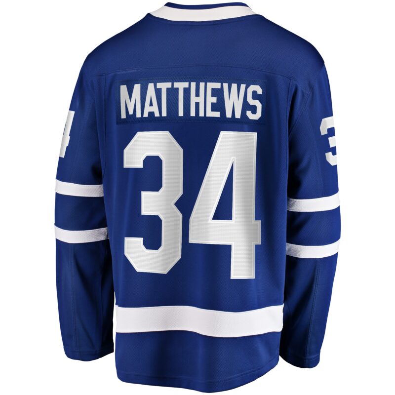 Auston Matthews Toronto Maple Leafs Home Breakaway Jersey - Blue - Image 3