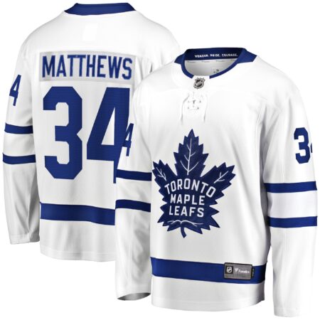 Toronto Maple Leafs Auston Matthews Away Premier Breakaway Player Jersey - White