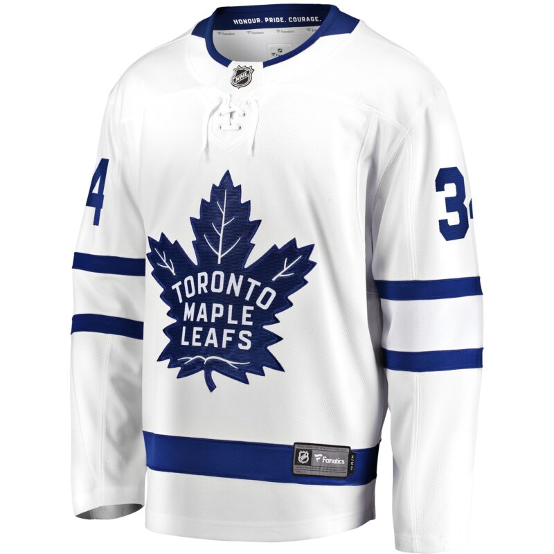 Toronto Maple Leafs Auston Matthews Away Premier Breakaway Player Jersey - White - Image 2