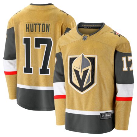 Ben Hutton Vegas Golden Knights Home Premier Breakaway Player Jersey - Gold