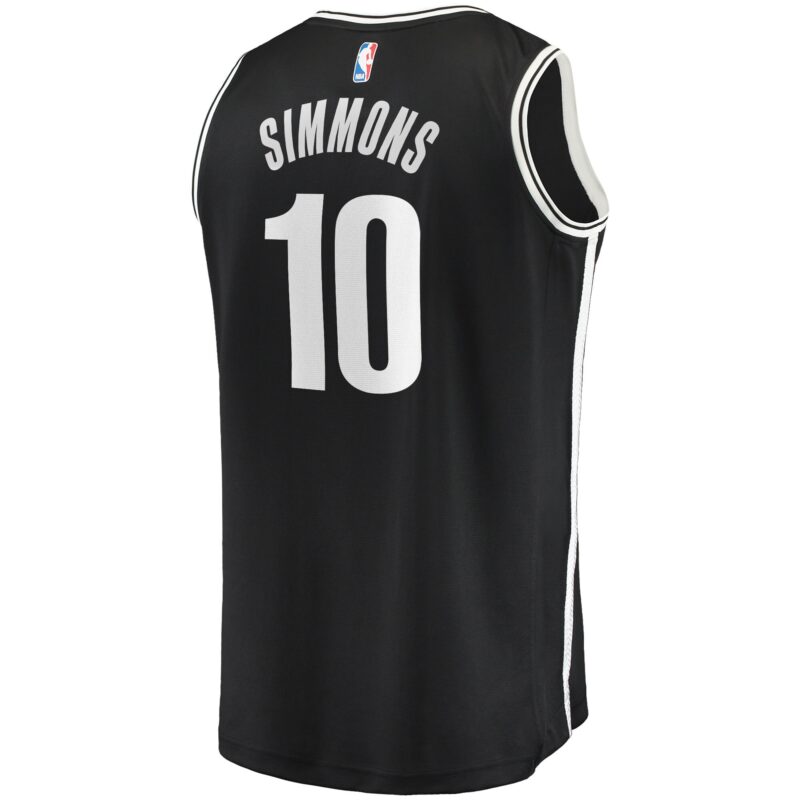 Ben Simmons Brooklyn Nets Fast Break Player Jersey Black - Icon Edition - Image 3
