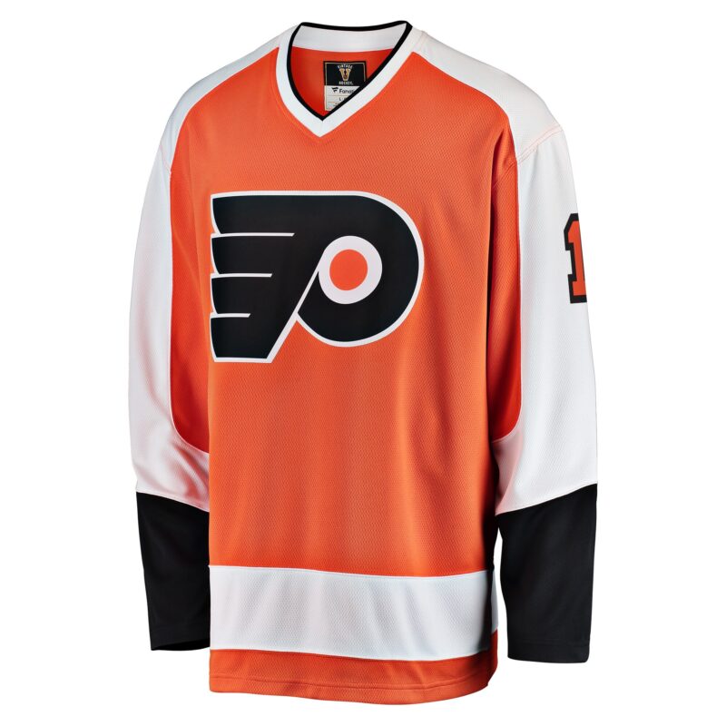 Bernie Parent Philadelphia Flyers Premier Breakaway Retired Player Jersey - Orange - Image 2