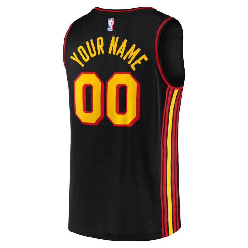 Atlanta Hawks Fast Break Custom Jersey Black - Statement Edition - Image 3