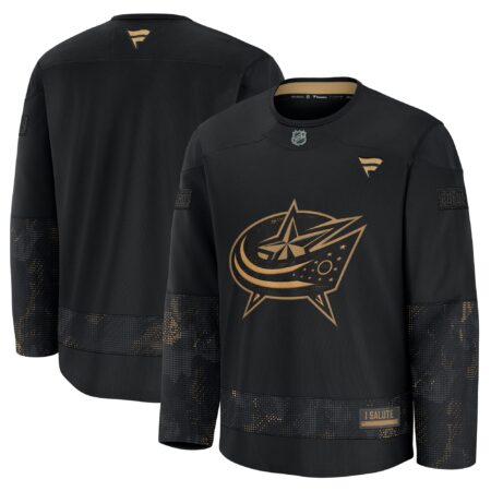 Columbus Blue Jackets 2024 Military Appreciation Practice Jersey - Black