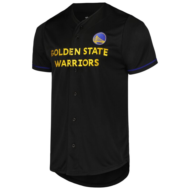 Golden State Warriors Pop Baseball Jersey - Black - Image 2