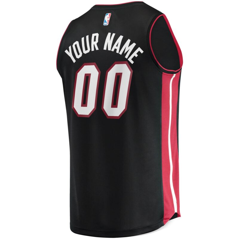 Miami Heat Fast Break Custom Jersey Black - Icon Edition - Image 3