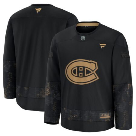Montreal Canadiens 2024 Military Appreciation Practice Jersey - Black