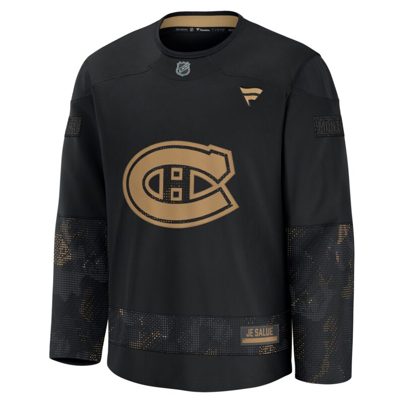 Montreal Canadiens 2024 Military Appreciation Practice Jersey - Black - Image 2