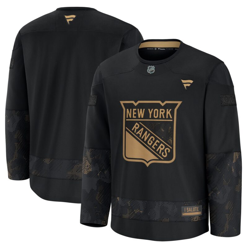 New York Rangers 2024 Military Appreciation Practice Jersey - Black