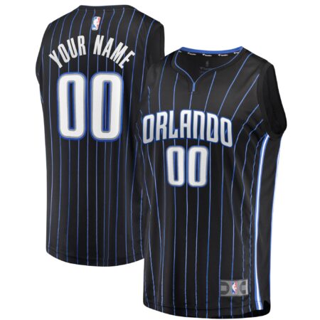 Orlando Magic Fast Break Custom Jersey - Black - Icon Edition