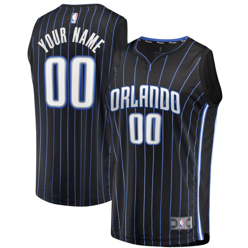 Orlando Magic Fast Break Custom Jersey - Black - Icon Edition