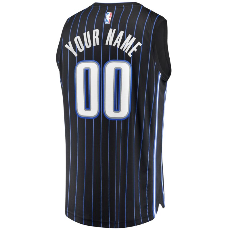 Orlando Magic Fast Break Custom Jersey - Black - Icon Edition - Image 3