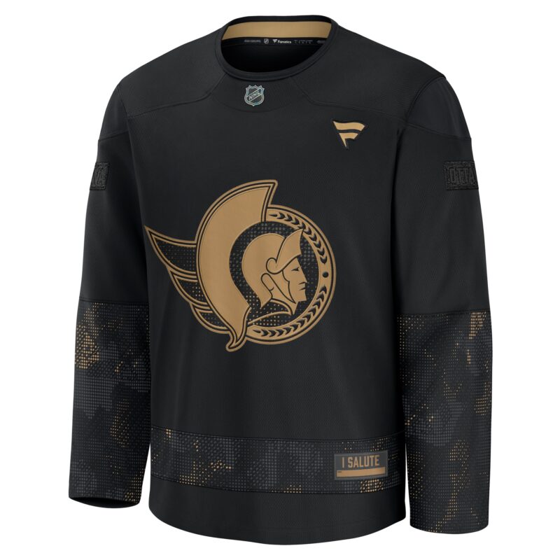 Ottawa Senators 2024 Military Appreciation Practice Jersey - Black - Image 2
