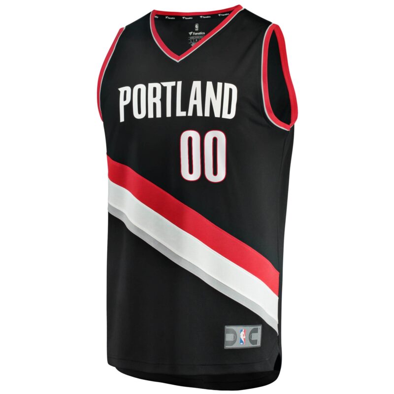 Portland Trail Blazers Fast Break Custom Jersey Black - Icon Edition - Image 2