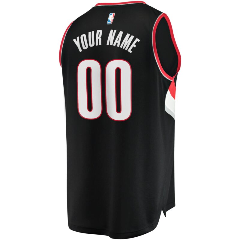 Portland Trail Blazers Fast Break Custom Jersey Black - Icon Edition - Image 3