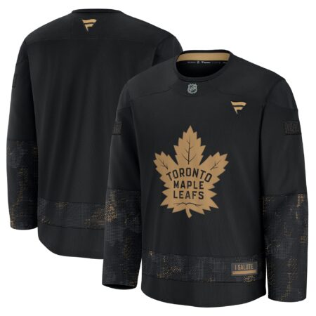 Toronto Maple Leafs 2024 Military Appreciation Practice Jersey - Black