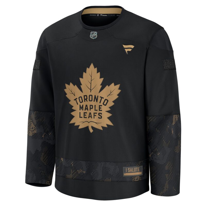 Toronto Maple Leafs 2024 Military Appreciation Practice Jersey - Black - Image 2
